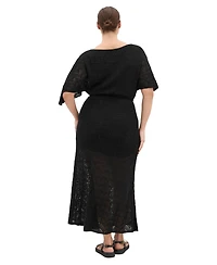 City Chic Women's Plus Cassie Crochet Knit Dress