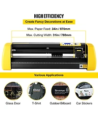 Sevorley Vinyl Cutter Machine with Camera Contour Cutting and Floor Stand