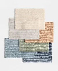 Ienjoy Home Pinstripe Cotton Bath Mat Collection