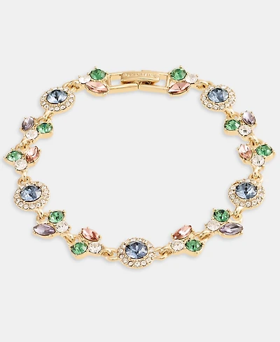Givenchy Crystal Multi-Stone Pear Statement Flex Bracelet