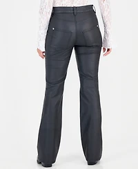 Free People Women's Double Knot High-Waisted Bootcut Faux Leather Pants