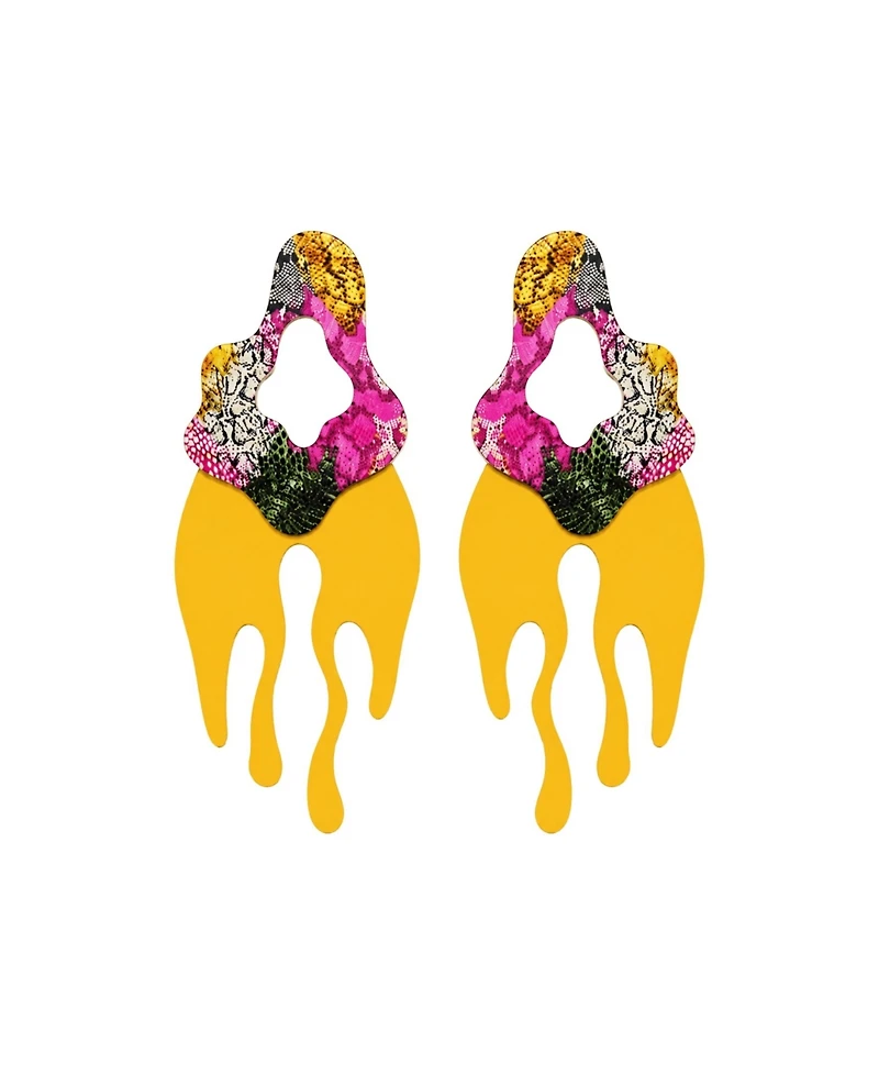 Swanky Designs Malia Drip Statement Earrings