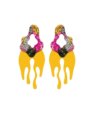 Swanky Designs Malia Drip Statement Earrings