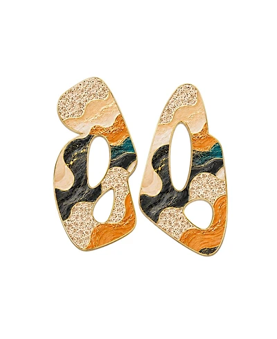 Swanky Designs Muse Stud Artistic Statement Earrings