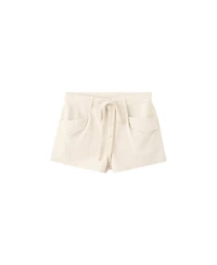 Mango Women's Mid-Rise Flap Pockets Denim Shorts, 2.36" Inseam