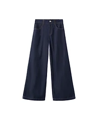 Mango Women's Wide-Leg Mid-Rise Jeans