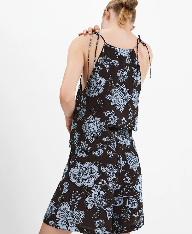 Mango Women's Floral-Print Halter Top