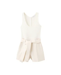 Mango Women's Sleeveless Knit Romper