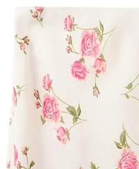 Mango Women's Floral-Print A-Line Maxi Skirt