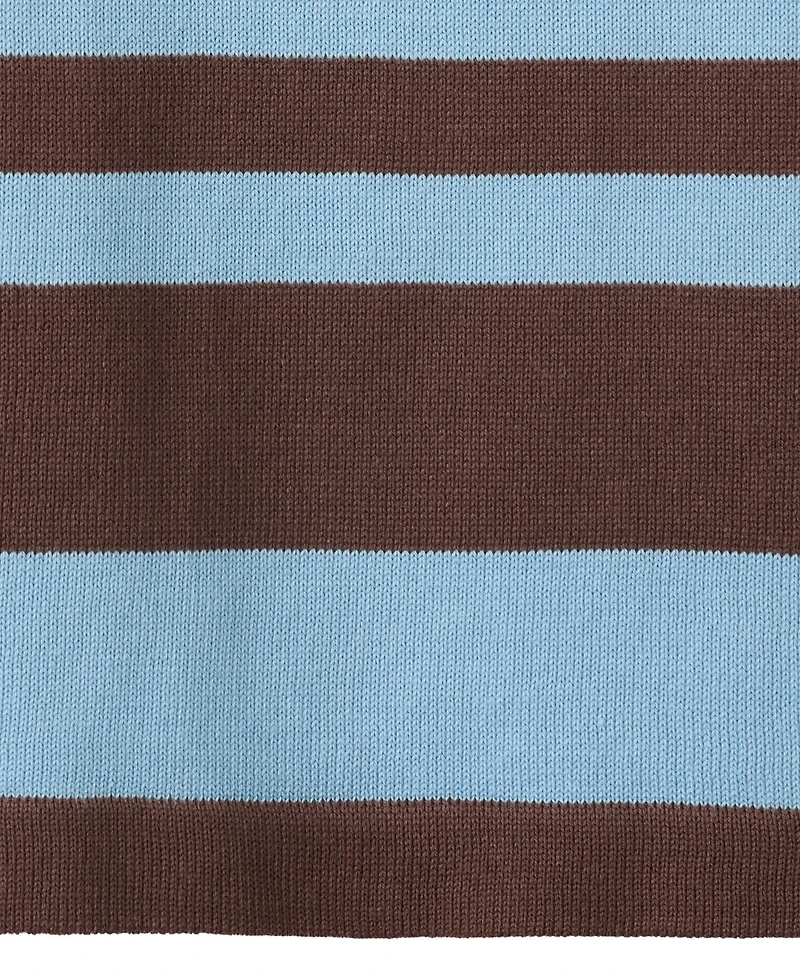 Mango Women's Striped Cotton Polo Shirt