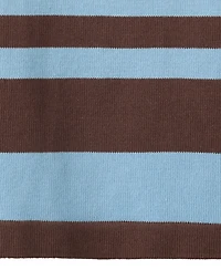 Mango Women's Striped Cotton Polo Shirt