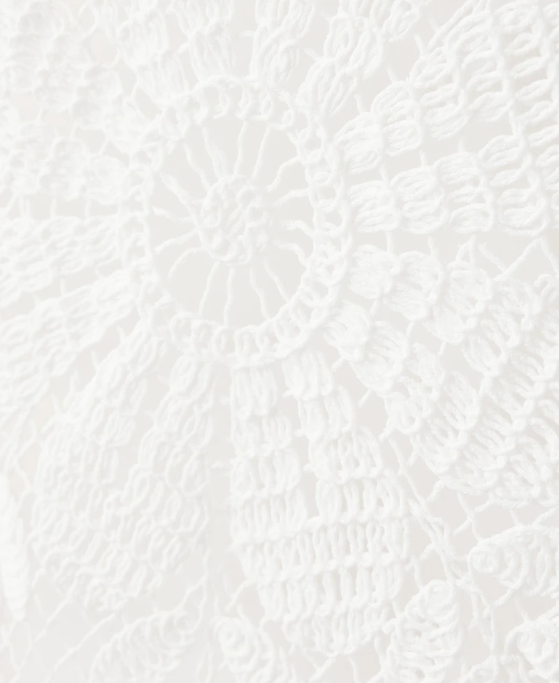Mango Women's Floral Crocheted Mini Dress