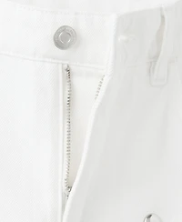 Mango Women's Wide-Leg Studded Jeans