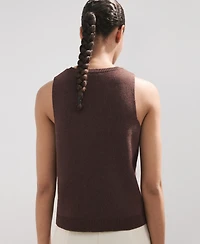 Mango Women's Bead Detail Knit Top