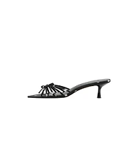 Mango Women's Bow Detail Heeled Sandals