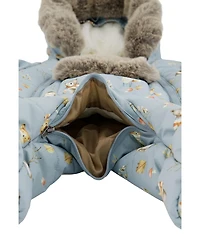 Deux par Baby Boy One Piece Snowsuit Adapted for Car Seats Animal Print