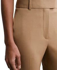 Reiss Women's Wool-Blend Slim-Fit Mid-Rise Pants, 28" Inseam