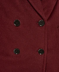 Donna Karan New York Women's Double Breasted Cashmere Wool Coat