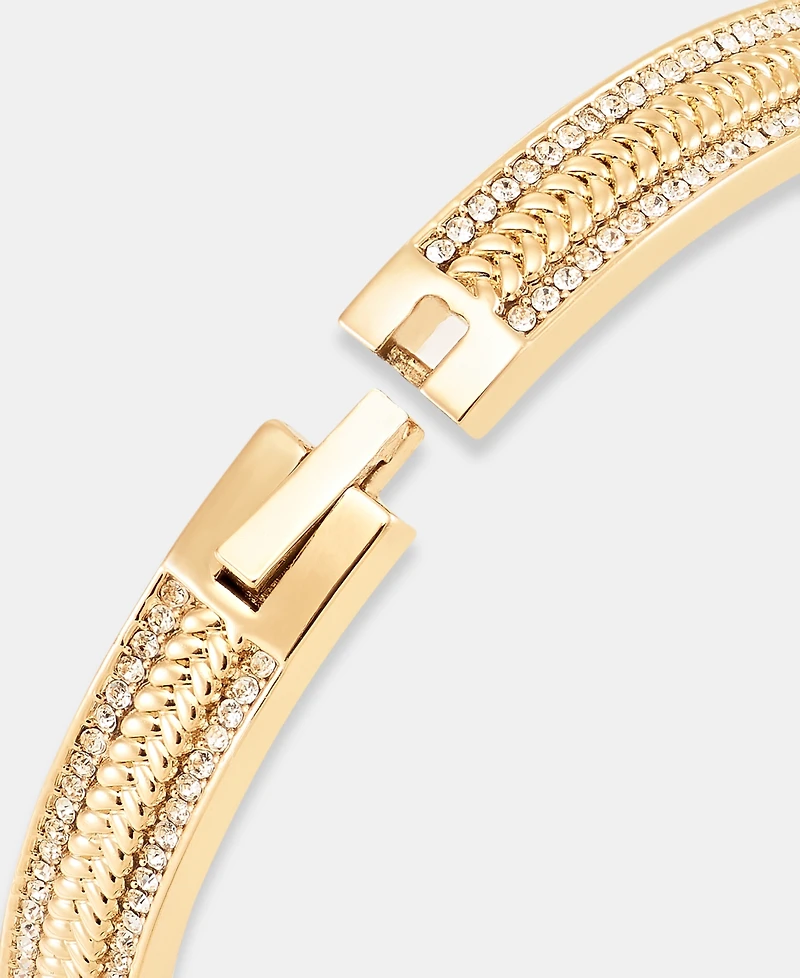 Lauren Ralph Lauren Pave Herringbone Bangle Bracelet
