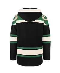 '47 Brand Men's Black Boston Celtics Logo Superior Lacer Hoodie