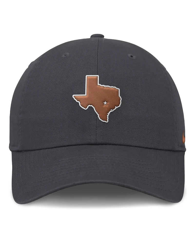 Nike Men's Anthracite Texas Longhorns Club Dri-fit Adjustable Hat