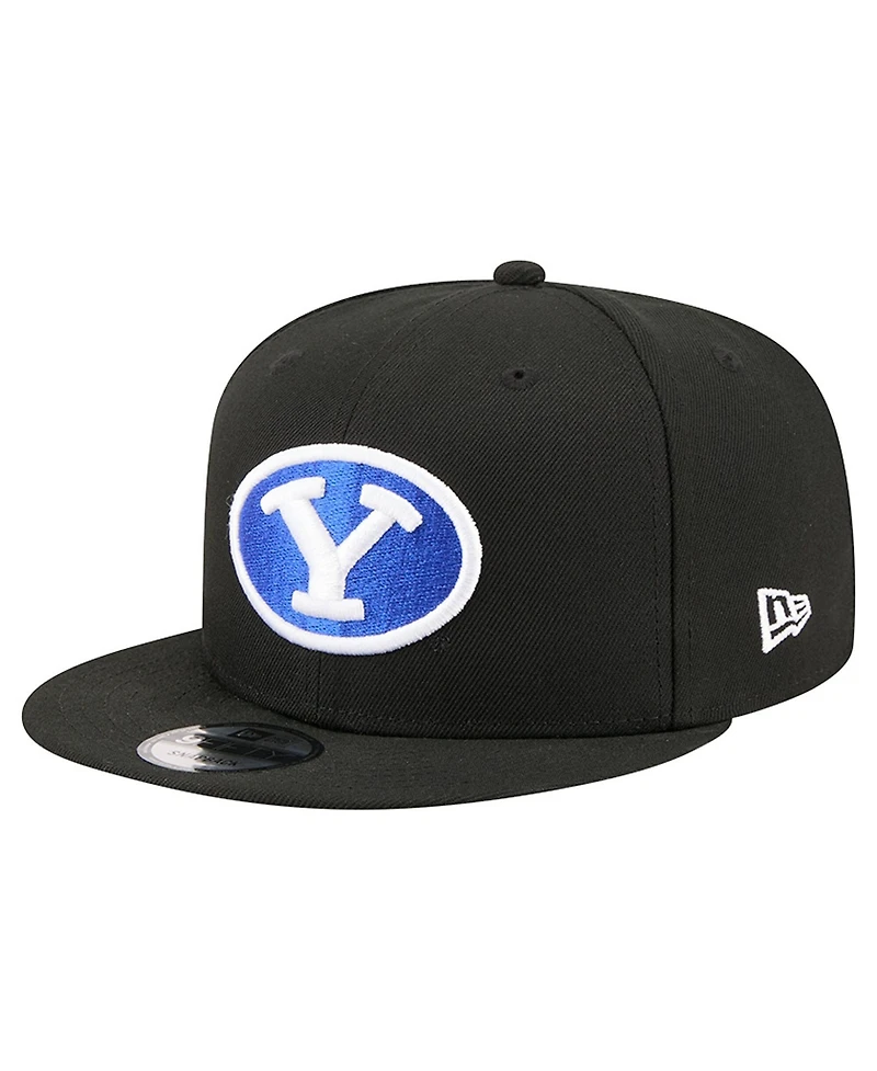 New Era Men's Black Byu Cougars Team 9FIFTY Snapback Hat