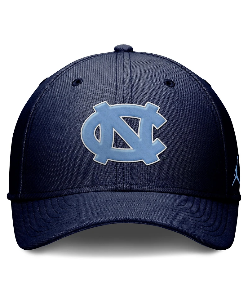 Jordan Men's Navy North Carolina Tar Heels Rise Swoosh Dri-fit Flex Hat