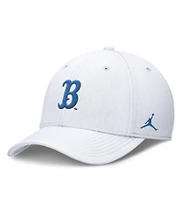 Jordan Men's White Ucla Bruins Rise Swoosh Dri-fit Flex Hat