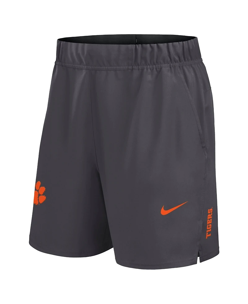 Nike Men's Gray Clemson Tigers Primetime Victory Dri-fit Shorts