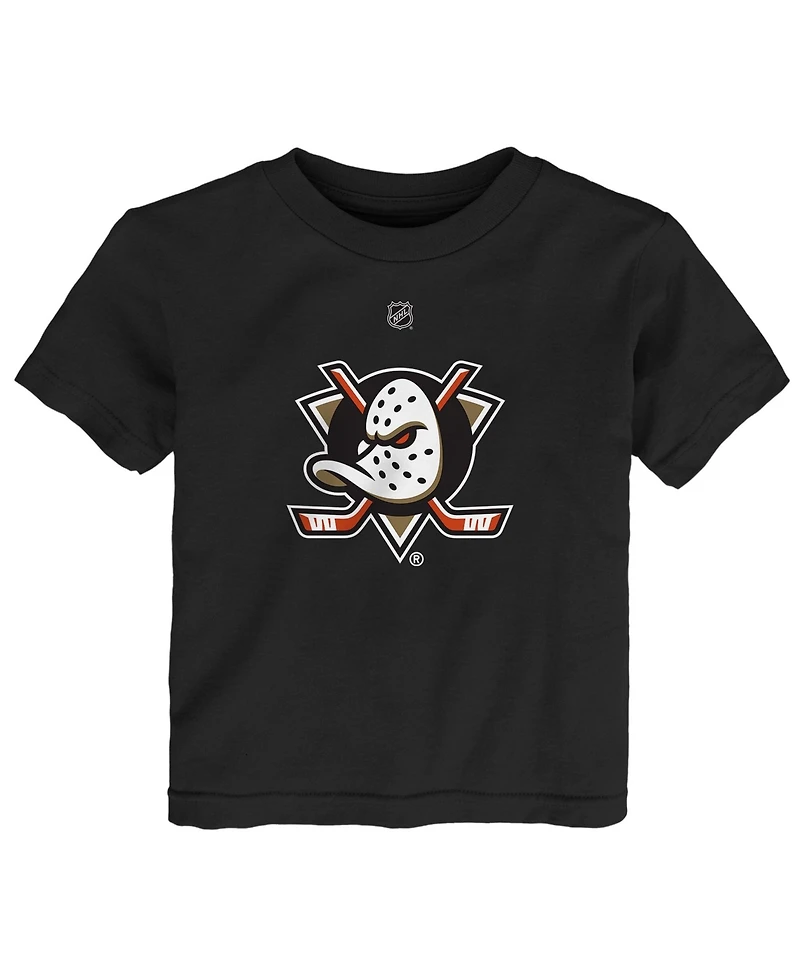 Outerstuff Baby Boys and Girls Black Anaheim Ducks Primary Logo T-Shirt