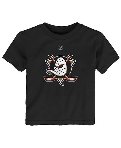 Outerstuff Baby Boys and Girls Black Anaheim Ducks Primary Logo T-Shirt