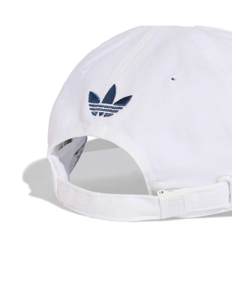 Adidas Men's and Women's White Italy National Team Dad Adjustable Hat