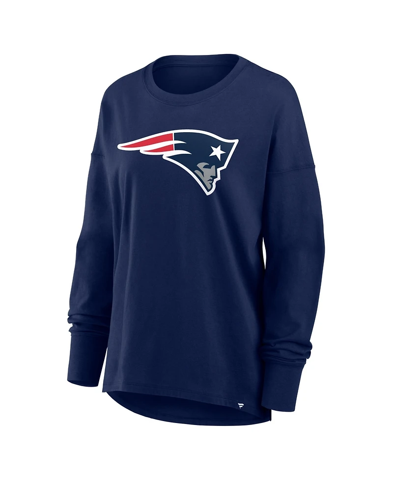 Fanatics Women's Navy New England Patriots Essential Long Sleeve T-Shirt