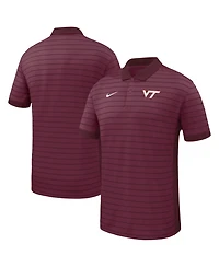 Nike Men's Garnet Virginia Tech Hokies Victory Stripe Dri-fit Polo Shirt