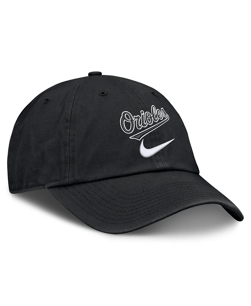 Nike Men's Black Baltimore Orioles Primetime Club Adjustable Hat