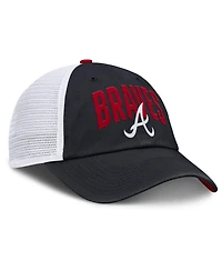 Nike Men's Navy Atlanta Braves Primetime Club Adjustable Trucker Hat