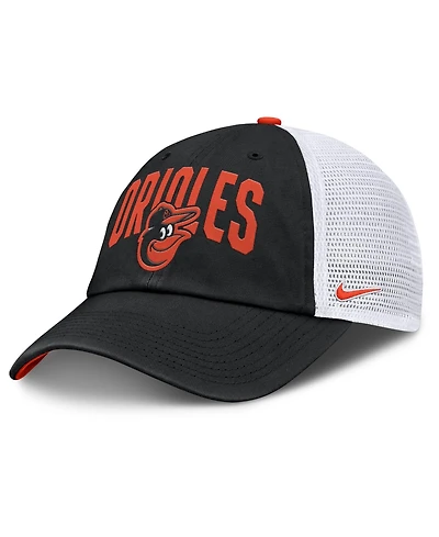 Nike Men's Black Baltimore Orioles Primetime Club Adjustable Trucker Hat