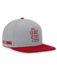 Nike Men's Gray/Red St. Louis Cardinals Primetime Pro Dri-fit Snapback Hat