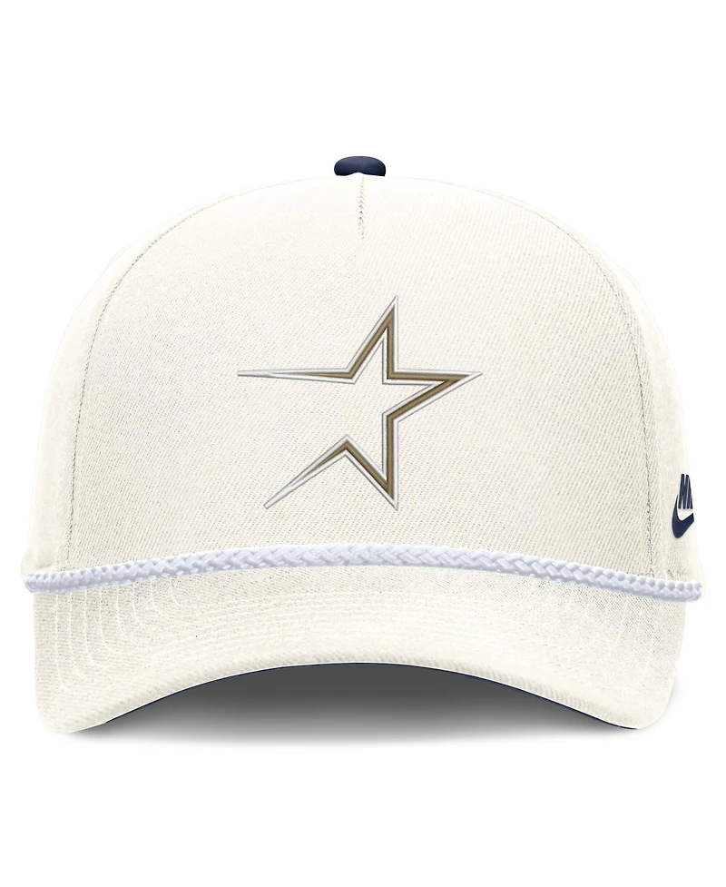 Nike Men's Cream Houston Astros Cooperstown Rise Adjustable Hat