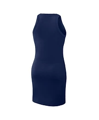 Fanatics Women's Navy New England Patriots Push Beyond Tri-Blend Ribbed Sleeveless Dress