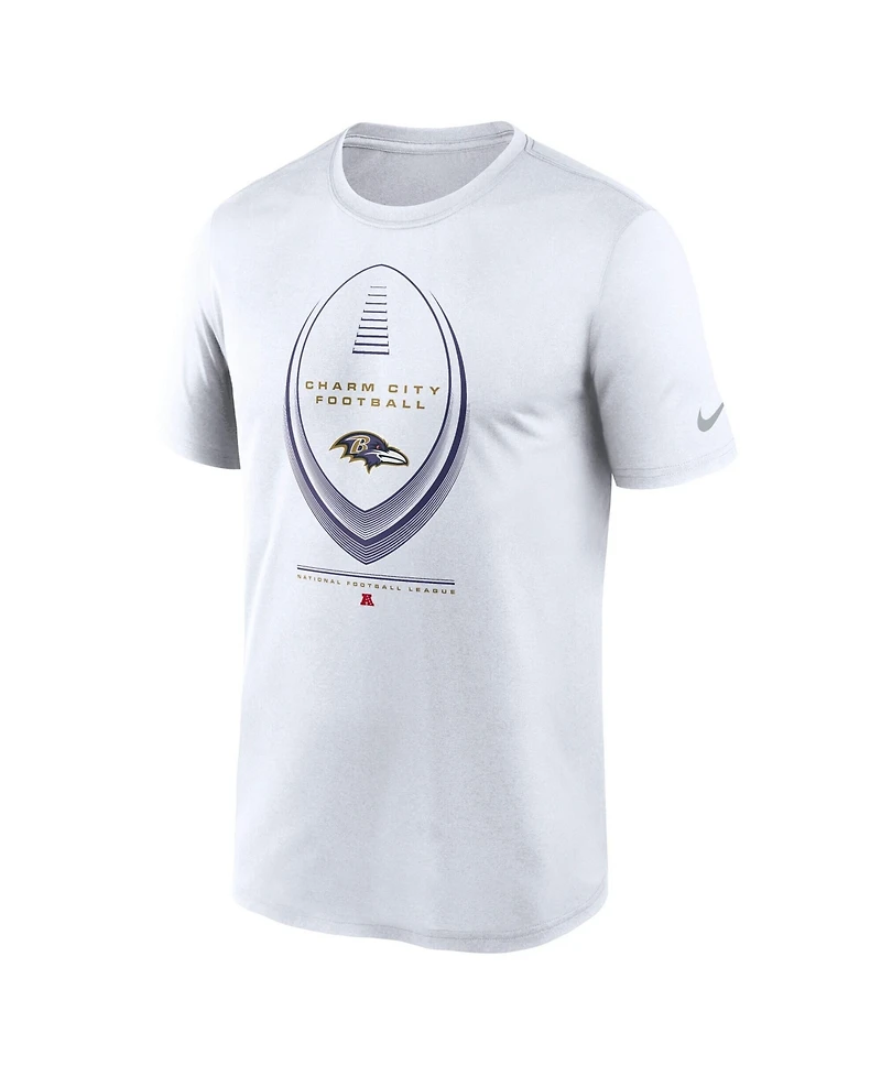 Nike Men's White Baltimore Ravens Legend Icon Dri-fit T-Shirt