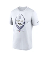 Nike Men's White Baltimore Ravens Legend Icon Dri-fit T-Shirt