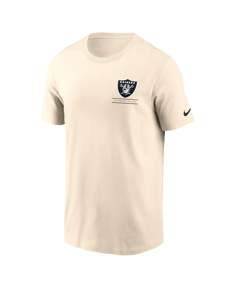 Nike Men's Natural Las Vegas Raiders Freestyle Essential T-Shirt