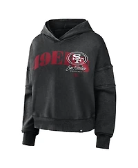 Fanatics Women's Black San Francisco 49ers Counter Run Pullover Hoodie