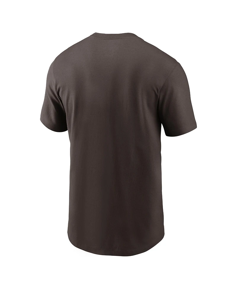 Nike Men's Brown Cleveland Browns Sideline Dri-fit T-Shirt