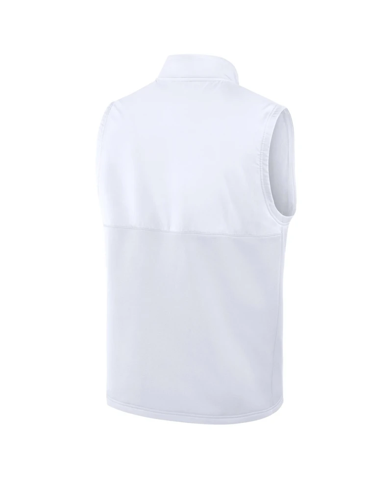 Jordan Men's White Michigan Wolverines Primetime Victory Therma-fit Full-Zip Vest