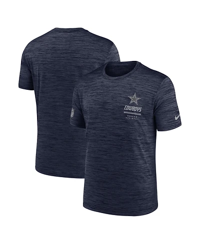 Nike Men's Navy Dallas Cowboys Big & Tall Sideline Velocity Dri-fit T-Shirt