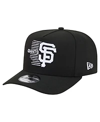 New Era Men's Black San Francisco Giants Motion A-Frame 9FIFTY Snapback Hat