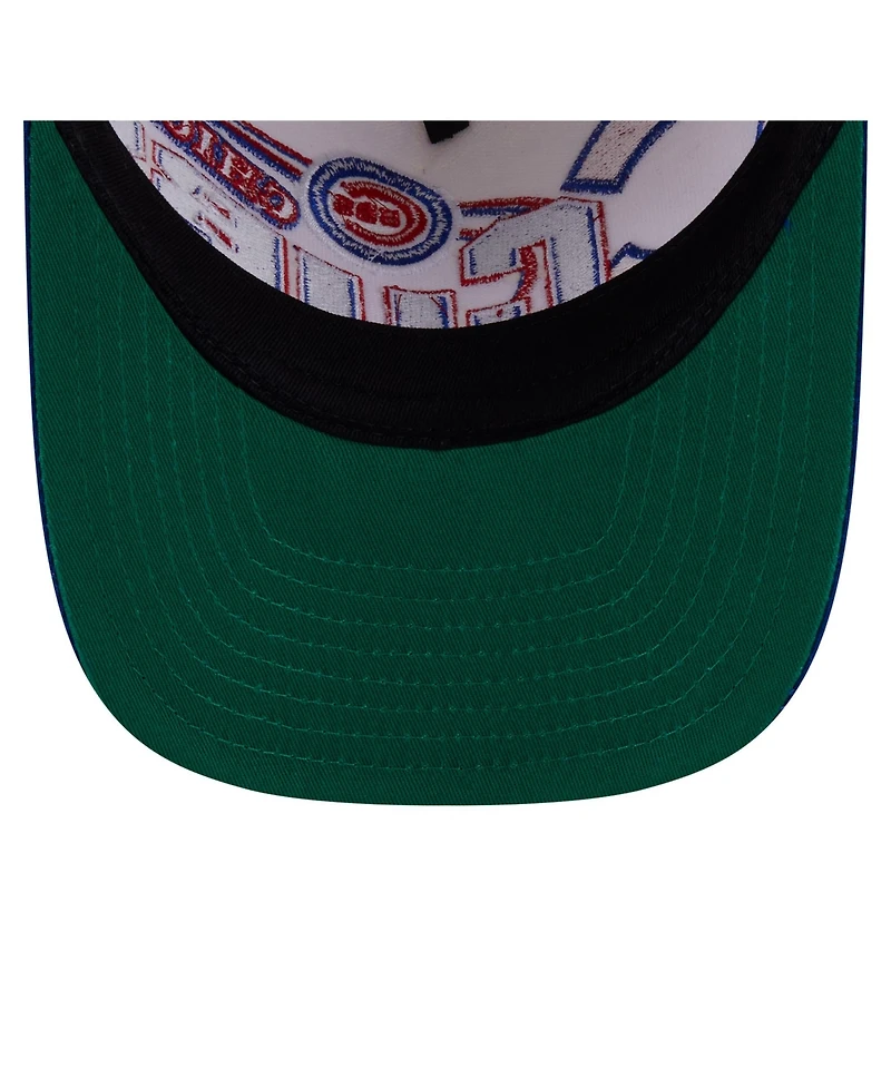 New Era Men's Cream/Royal Chicago Cubs Classic A-Frame 9FIFTY Snapback Hat