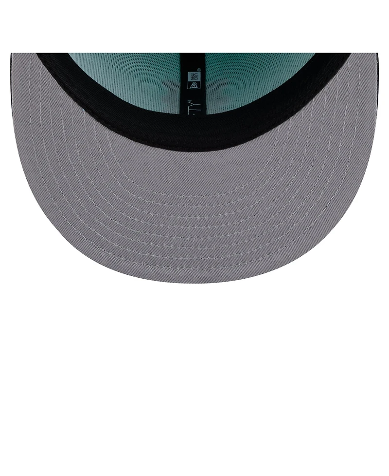 New Era Men's Turquoise/Charcoal New York Mets Two-Tone Color Pack 9FIFTY Snapback Hat